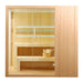 Aleko Canadian Hemlock Indoor Wet Dry Sauna with LED Lights - 4.5 kW Harvia KIP Heater - 4 Person STHE4INNY-AP Aleko