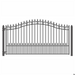 Steel Single Swing Driveway Gate - ST.LOUIS Style - 12 x 6 Feet by Aleko - DG12SPTSSW-AP Aleko
