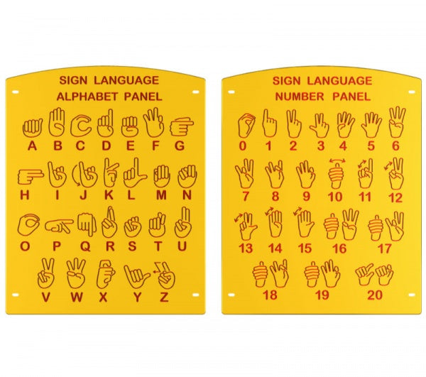 Commercial Playground Sign Language Alphabet Panel #69938 KidStuff PlaySystems KidStuff PlaySystems