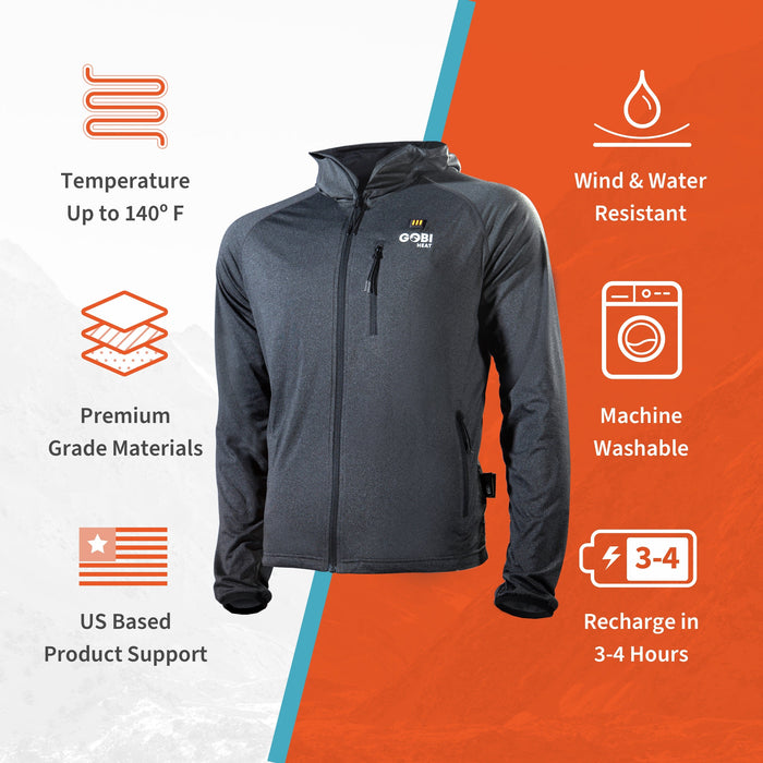 Gobi Heat Apex Mens Heated Tech Hoodie