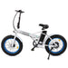 Ecotric 36V Fat Tire Folding Electric Bike - UL Certified - White & Blue - C-FAT20810-WBL Ecotric Electric Bikes