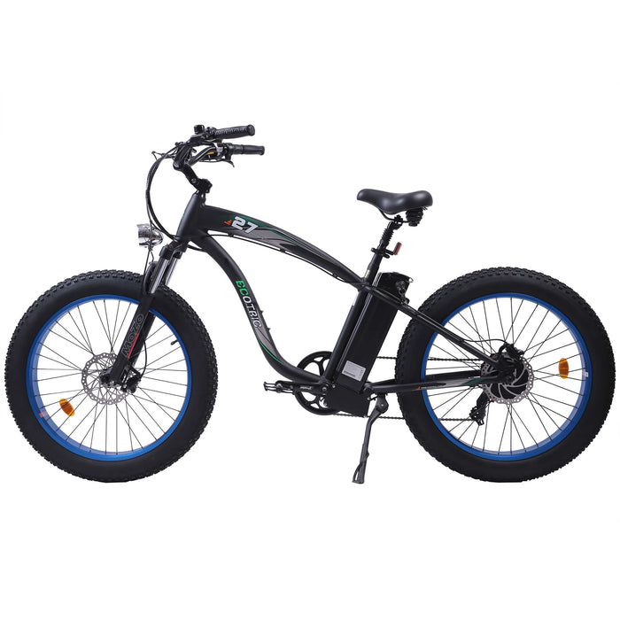 Ecotric 48V Fat Tire Electric Bike Hammer Beach & Snow - UL Certified - Blue - C-HAM26S900-BL Ecotric Electric Bikes