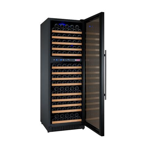 Allavino 24" Wide FlexCount II Tru-Vino 172 Bottle Dual Zone Black Right Hinge Wine Refrigerator Allavino