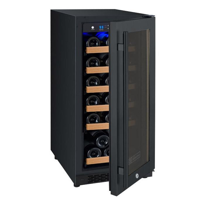 Allavino 15" Wide FlexCount II Tru-Vino 30 Bottle Single Zone Black Wine Refrigerator Allavino