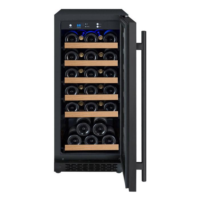 Allavino 15" Wide FlexCount II Tru-Vino 30 Bottle Single Zone Black Wine Refrigerator Allavino