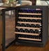 Allavino 24" Wide FlexCount II Tru-Vino 56 Bottle Single Zone Black Left Hinge Wine Refrigerator Allavino