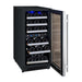 Allavino 15" Wide FlexCount II Tru-Vino 30 Bottle Dual Zone Stainless Steel Right Hinge Wine Refrigerator Allavino