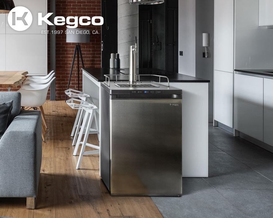 Kegco 24" Wide Single Tap Stainless Steel Kegerator K209SS-1NK Kegco