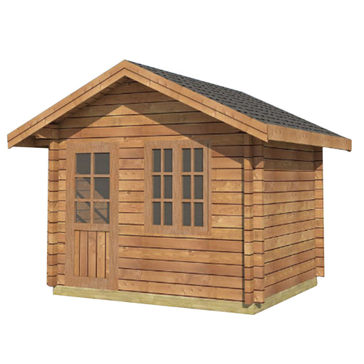 Aleko Wooden DIY Outdoor Studio-Home Cabin and Cottage Space WLCPI01-AP Aleko
