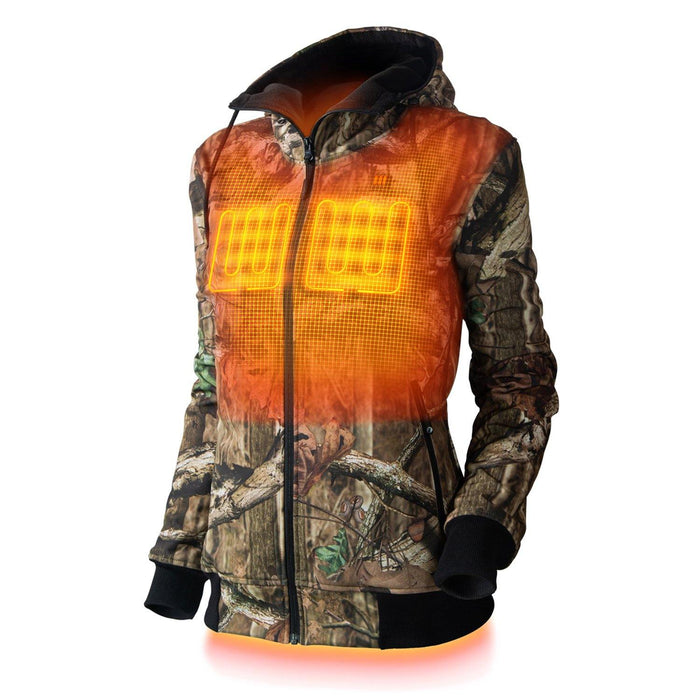 Gobi Heat Shadow Womens Heated Hunting Hoodie - Mossy Oak® Camo