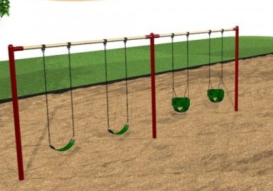 Commercial Playground Inline Swings: 40702, 40704, 40706, 41704 KidStuff PlaySystems KidStuff PlaySystems