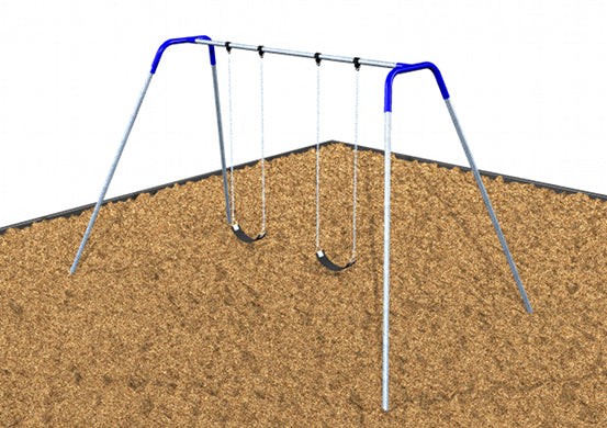 Commercial Playground Bipod Swings: 40802, 40804, 40806 KidStuff PlaySystems KidStuff PlaySystems