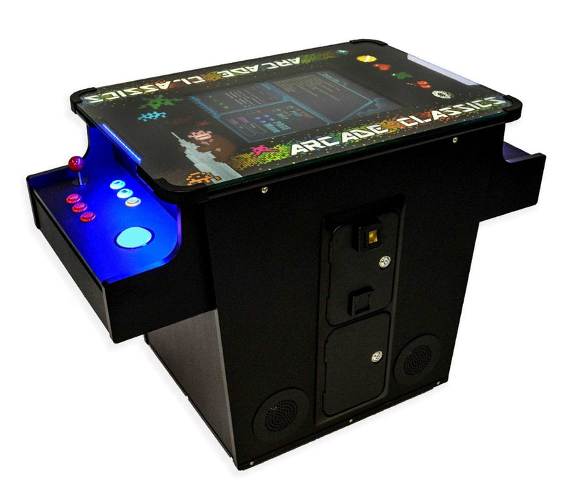 Full-sized Cocktail Table Arcade Game with 60 Classic Games with Trackball by Game Room City 60CTTB Game Room City