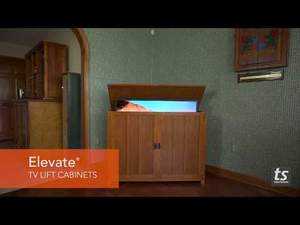 Elevate 72012 Unfinished TV Lift Cabinet for 50" Flat screen TVs by TouchStone TouchStone