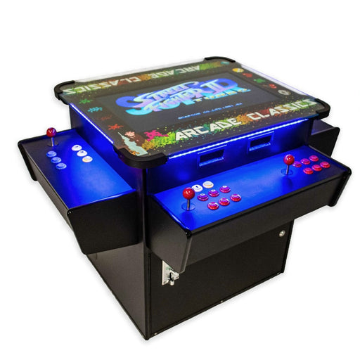 Full-sized, 3 Sided, Cocktail Table Arcade Game With 1,162 Classic, Golden Age, and Midway Games by Game Room City 1162CT Game Room City