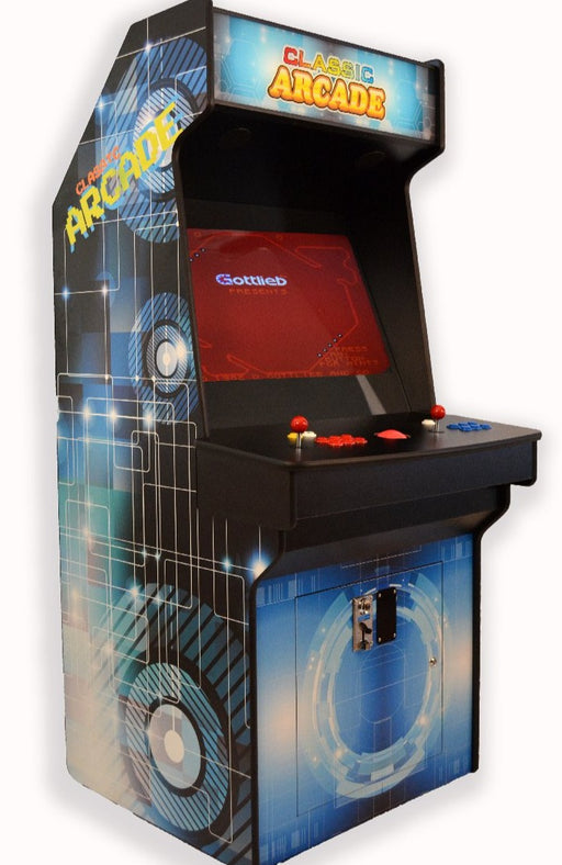 Full-Sized Two Player Upright Arcade Game With Trackball with 3,000 Games by Game Room City 3018UP2P Game Room City