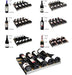 Allavino 24" Wide FlexCount II Tru-Vino 56 Bottle Dual Zone Black Left Hinge Wine Refrigerator Allavino